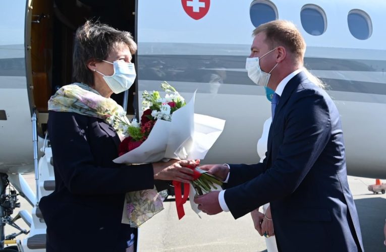 До України прибула Президент Швейцарської Конфедерації Симонетта Cоммаруга